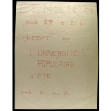 Censier - Débat sur l'université populaire d'été.
