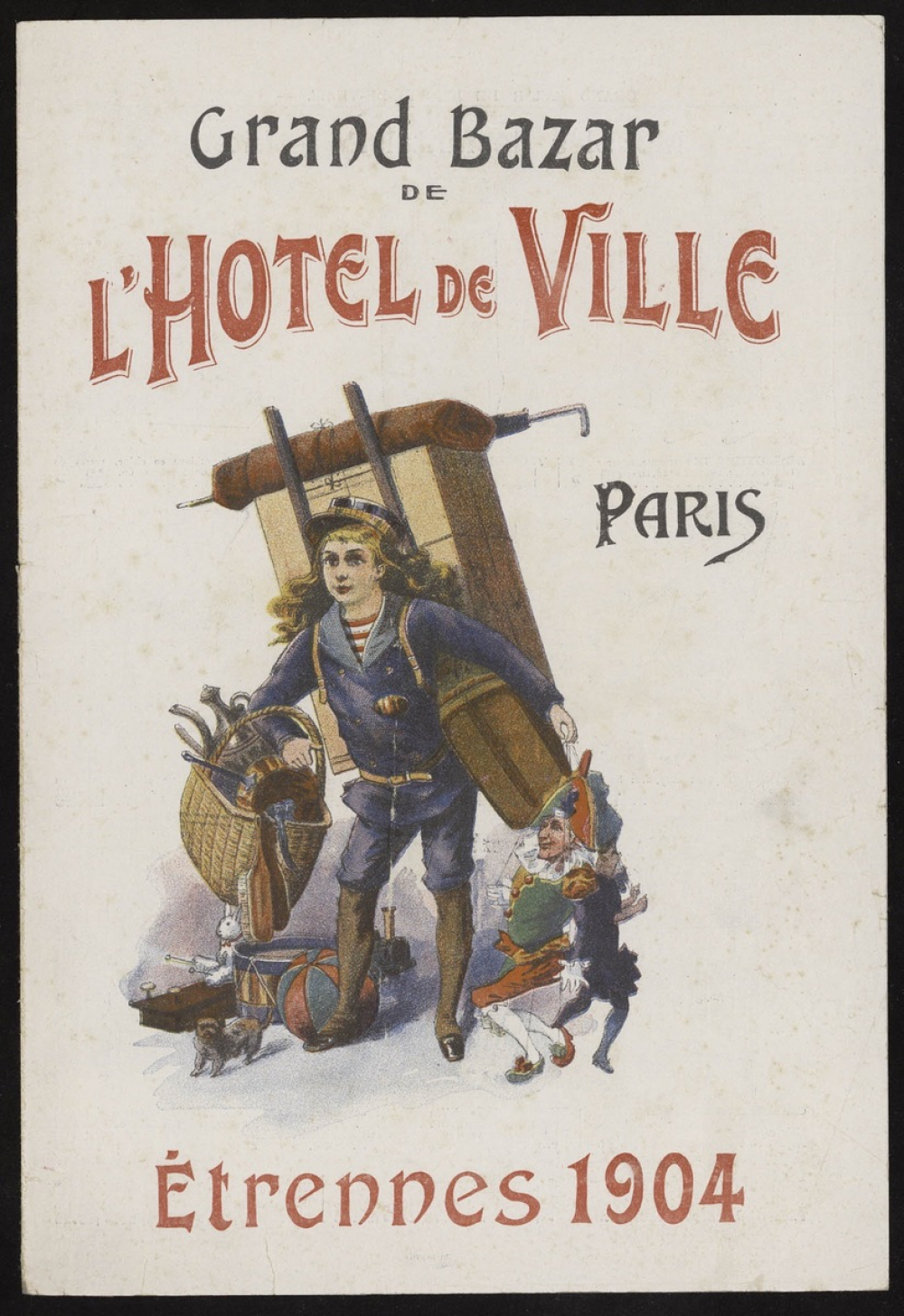 Grand Bazar de l'Hôtel de Ville, Paris. Etrennes 1904.