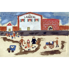 Arrivée des réfugiés à la gare de Langeac le 11 juin 1940.