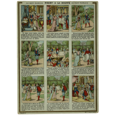 Carte réclame. Au Bon Marché. Riquet à la Houppe.