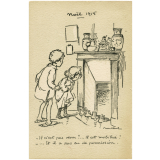 Noël 1915 - Il n'est pas venu ?… Il est mobilisé ! - … Et il a pas eu de permission.  