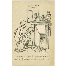 Noël 1915 - Il n'est pas venu ?… Il est mobilisé ! - … Et il a pas eu de permission.  