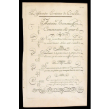 Modèle d'écriture. Différentes Ecritures de Coulées. 