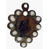 Médaille religieuse à l'effigie de Notre-Dame de Rocamadour. 