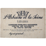 Buvard publicitaire. L'Urbaine et la Seine. 