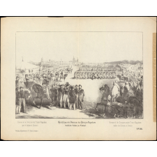 Heerschau der Division des Prinzen Napoleon durch den Sultan zu Scutari. / Revue de la division du Prince Napoléon par le Sultan à Scutari. / Review of the Division under Prince Napoleon before the Sultan at Scutari.