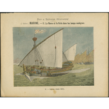 Galères (Louis XIV) - Art et histoire militaires - 3e série : Marine - II La rame et la voile dans les temps modernes. N°6.