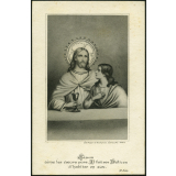 Image religieuse. Jésus aime les coeurs purs, il fait ses délices d'habiter en eux.