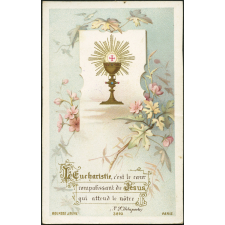 Image religieuse. L'Eucharistie, c'est le coeur compatissant de Jésus qui attend le nôtre.