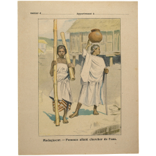 Femmes allant chercher de l'eau - Madagascar. 