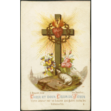 Image religieuse. Cher et doux Coeur de Jésus.