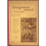 Enseignement musical du second degré. Lycées, collèges, cours secondaires, instituts de formation professionnelle.