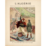 Le dey d'Alger frappe le consul de France de son éventail. L'Algérie. n°6.