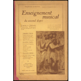 Enseignement musical du second degré. Lycées, collèges, cours secondaires, instituts de formation professionnelle.