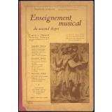 Enseignement musical du second degré. Lycées, collèges, cours secondaires, instituts de formation professionnelle.