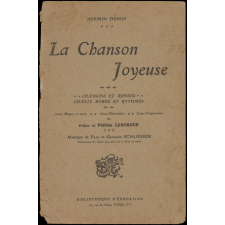 La chanson joyeuse. Chansons et rondes. Chants mimés et rythmés. Cours Moyen (1re année), cours élémentaire, cours préparatoire.