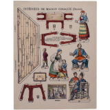 Intérieur de maison cosaque (Russie). 