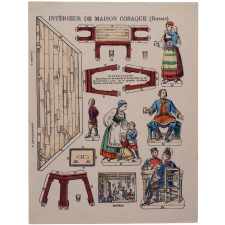 Intérieur de maison cosaque (Russie). 