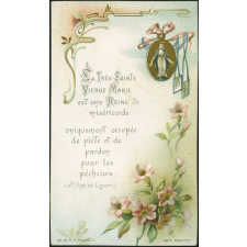Image religieuse. La Très-Sainte Vierge Marie est une Reine de miséricorde.