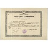 Certificat d'aptitude à l'éducation physique. Degré élémentaire. 