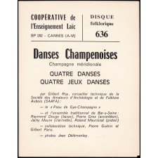 Danses Champenoises. La Soyotte d'Aube, Accrebales de Vendeuvre