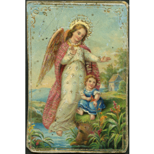 Image religieuse. Ange gardien.