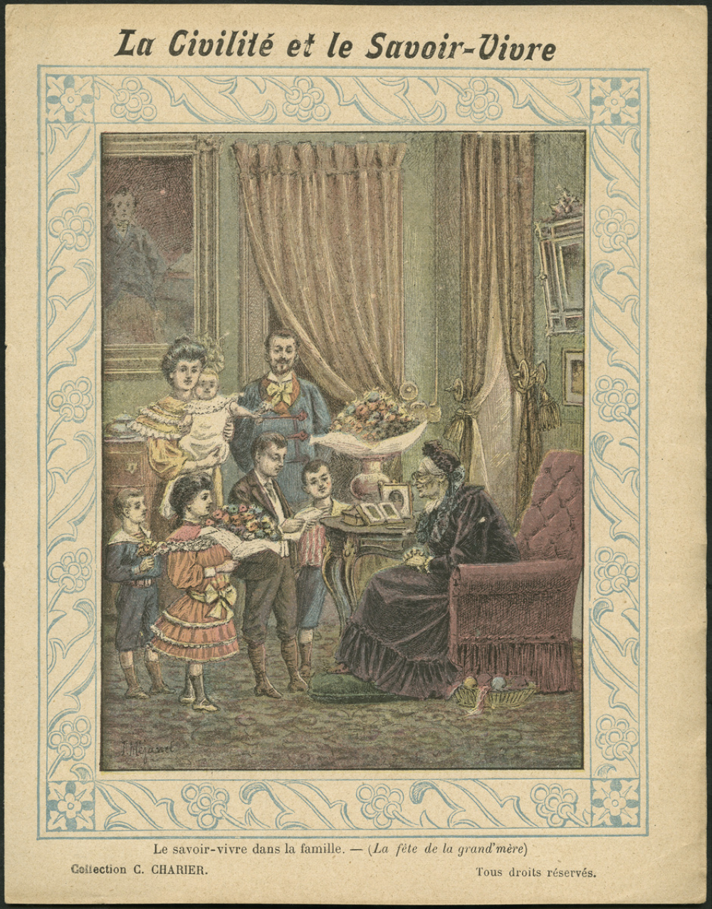 Le savoir-vivre dans la famille (la fête de la grand'mère)