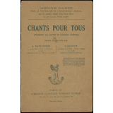 Chants pour tous (notation sur portée et notation chiffrée).
