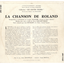 La chanson de Roland. .