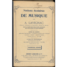 Notions scolaires de musique. Première année.