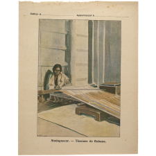 Tisseuse de rabane - Madagascar.