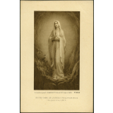 Image religieuse. Notre-Dame de Lourdes priez pour nous.