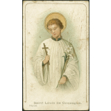 Image religieuse. Saint Louis de Gonzague.