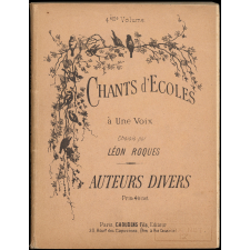 Nouveau recueil de chants d'écoles à une voix. 4e volume.