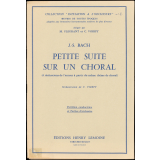 Petite suite sur un choral (4 réalisations de l'auteur à partir du même thème de choral). Partition conductrice et parties d'orchestre.