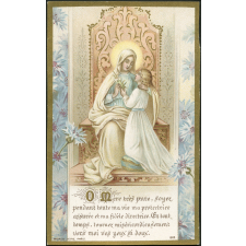 Image religieuse. O Mère très pure, soyez pendant toute ma vie ma protectrice assurée et ma fidèle directrice.