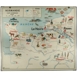Tableaux de géographie. Cartes économiques : N°7. Bassin parisien / N° 8. Normandie