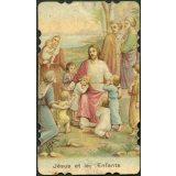 Image religieuse. Jésus et les enfants.