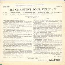 Ils chantent pour vous. V. .