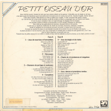Petit oiseau d'or. Chants et jeux de nourrices, de crèches et de maternelles