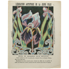 Motif de broderie pour réticule - L'éducation artistique de la Jeune Fille.