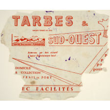 Buvard publicitaire. Tarbes & Sud-Ouest.