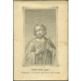 Image religieuse. Saint Jude, apôtre. Surnommé : le Patron des Causes désespérées.