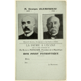 Bon point patriotique - La patrie à l'école - M. Georges Clémenceau