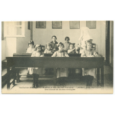 Institution des Sourdes-Muettes et des Jeunes Aveugles - Larnay, près Poitiers - Une classe de Jeunes Aveugles.