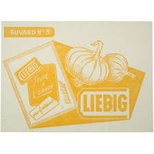 Buvard publicitaire. Liebig. Soupe à l'oignon. Buvard n°5.