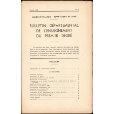 Bulletin Départemental de l'Enseignement du Premier Degré. Académie d'Amiens. Département de l'Oise. Année 1968.