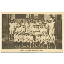 Tahiti - Ecole de garçons - Mlle Spelta.
