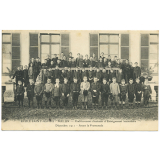 Ecole Saint-Aspais - Melun - Etablissement diocésain d'Enseignement secondaire - Décembre 1911 - Avant la promenade.