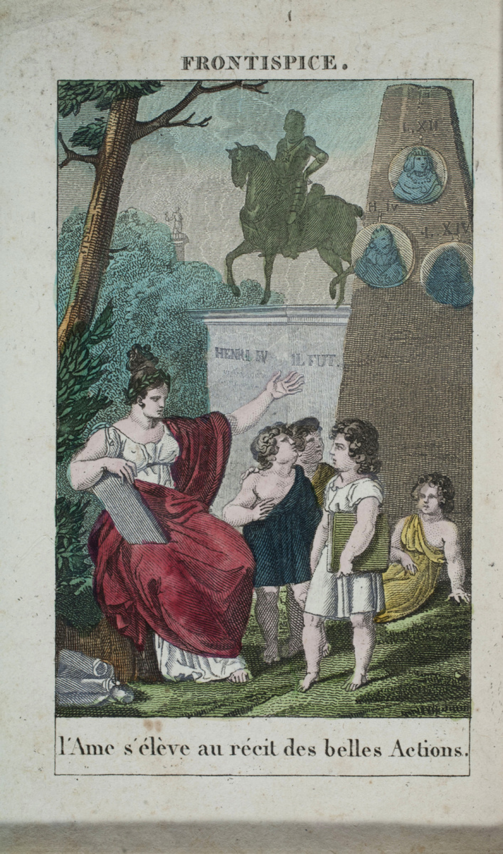 Alphabet français Contenant des leçons pour apprendre à lire, des principes d'Orthographe et d'Arithmétique et un abrégé de l'Histoire de France. Orné de Gravures et des portraits des Rois de France.
